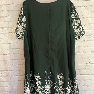 Green Floral Midi Dress